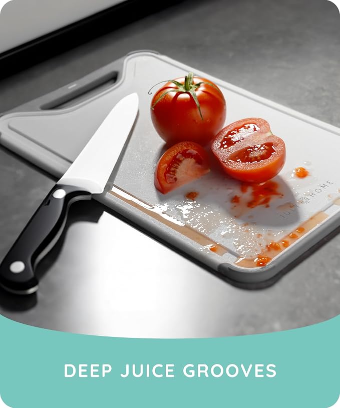 Cutting Boards for Kitchen, Plastic Cutting Board Set of 3, Dishwasher Safe - Image 7