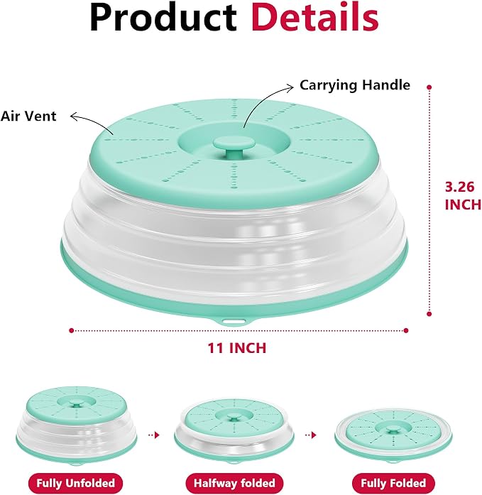 WVM Microwave Splatter Cover Vented - Image 6