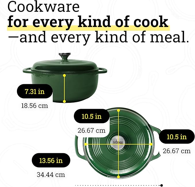 Lodge Essential Enamel Cast Iron Dutch Oven - Image 5