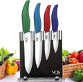Vos Ceramic Knife Set with Block, Ceramic Knives Set by Vos