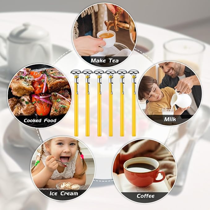 Xuhal 6 Pcs Stainless Steel Kitchen Thermometer - Image 6