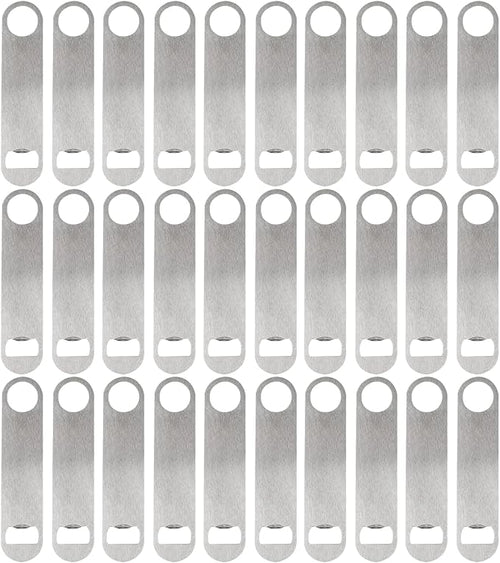 30 Pcs Flat Bottle Opener 7 Inch Stainless Steel Beer bottle Openers Heavy Duty by ZCYSRLQIN