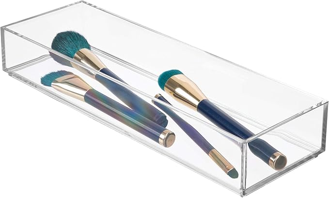 iDesign Clarity Plastic Drawer Organizer, Storage Container - Image 4