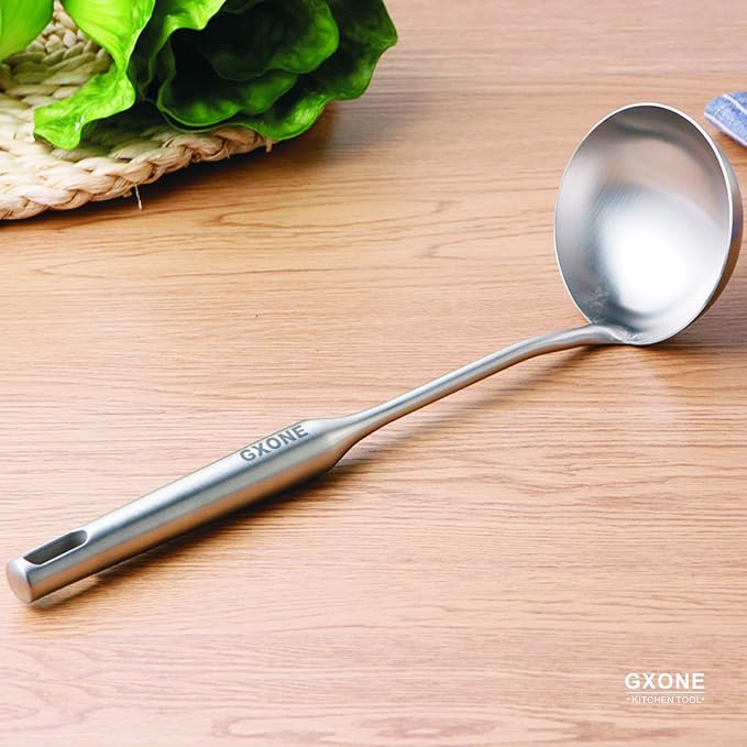 Soup Spoon Ladle, 304 Stainless Steel Cooking Spoon Kitchen Tool - Image 5