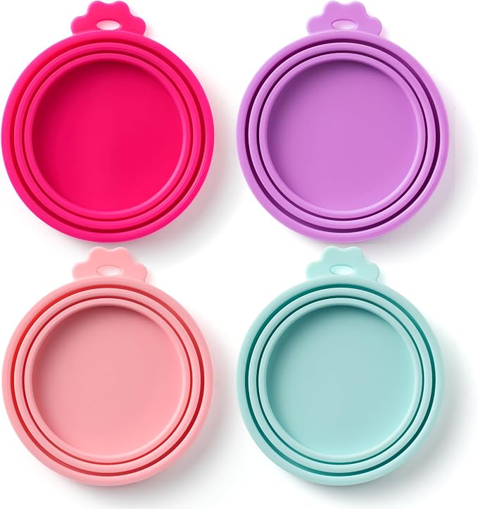 4 Pack Universal Pet Food Can Covers Lids - Image 9