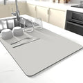 Dish Drying Mat for Kitchen Counter, Drying Mat for Dish Rack, Absorbent Hide by JuSiyley