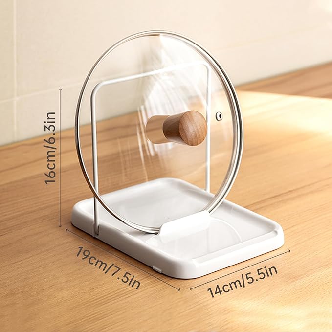 PAVSTINE Pot Lid Holder, Lid and Spoon Rest Holder - Image 7