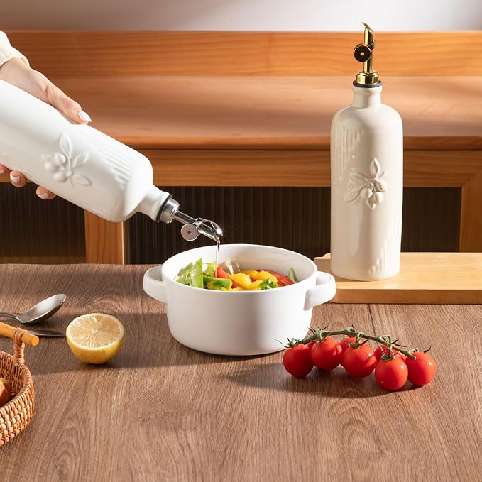 Sweejar Ceramic Olive Oil Dispenser Bottle - Image 2