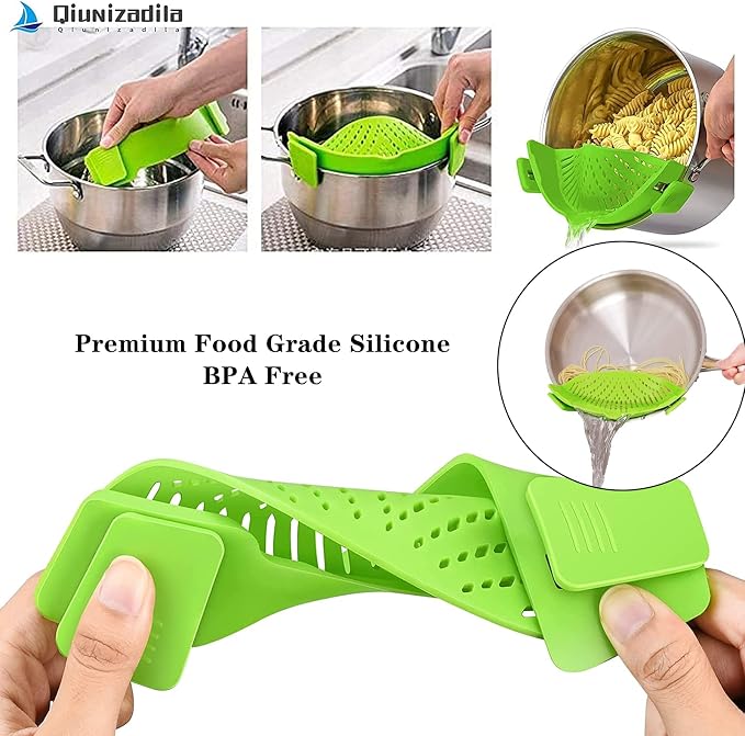 2 Pcs Clip on Strainer, Pot Strainer - Image 2