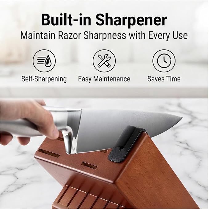 McCook® Knife Sets, German Stainless Steel Kitchen Knife Block Sets - Image 3