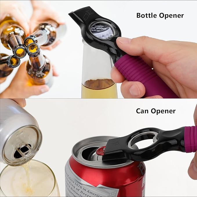 2-Pack Magnetic Beer Bottle Opener & Soda Can Opener, 2-in-1 Bottle Opener and - Image 3