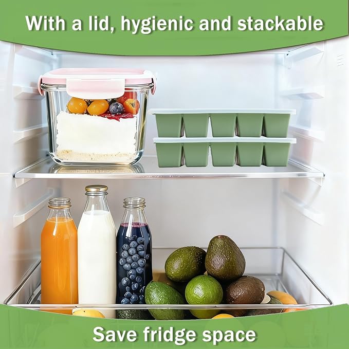 Ice Cube Trays for Freezer, 3 Pack Easy Release Slicone Ice Cube Tray - Image 4