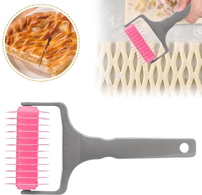 Pastry Lattice Roller Cutter, Pastry Cutter Roller DIY Baking Tool - Image 2