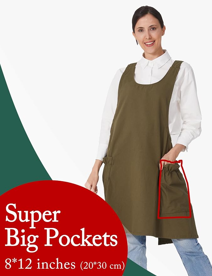Cozy Adjustable Cross Back Aprons - Image 3