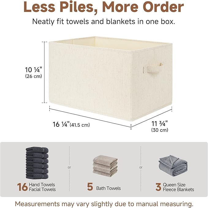 StorageWorks Closet Organizers and Storage Bins, Shelf Baskets - Image 4