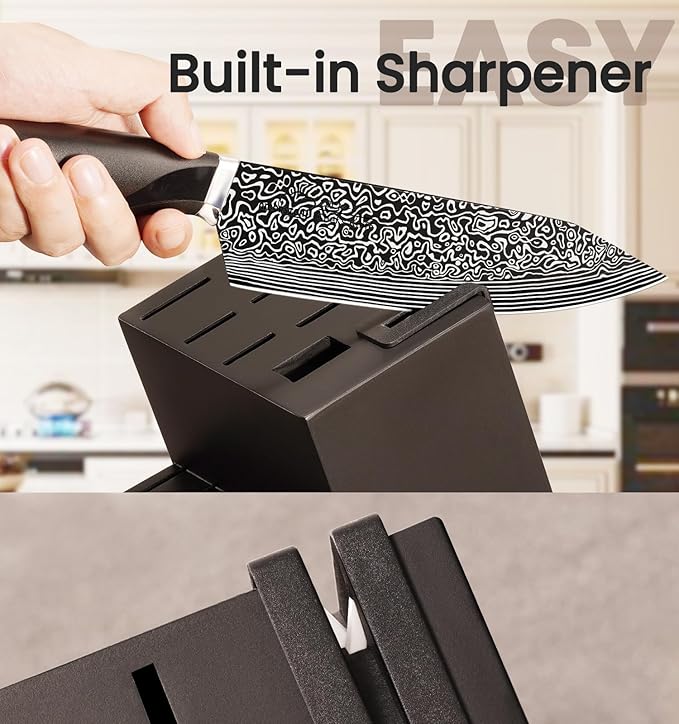 Knife Set, 15 Pieces Kitchen Knife Set - Image 4