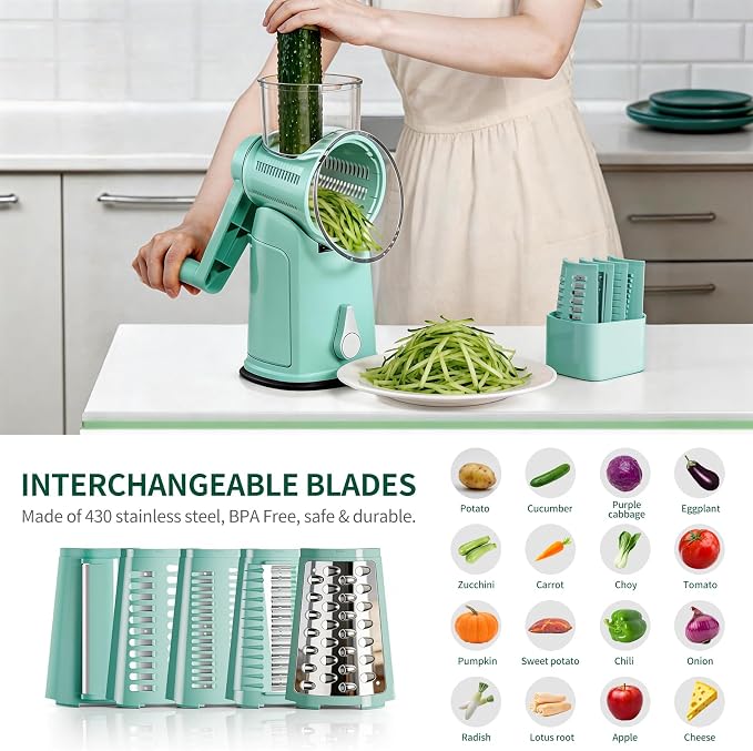 The CoveCarol rotary cheese grater comes - Image 3