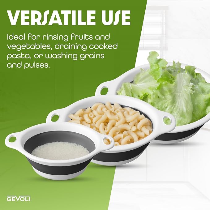 Gevoli Collapsible Colanders Food Strainers - Image 8