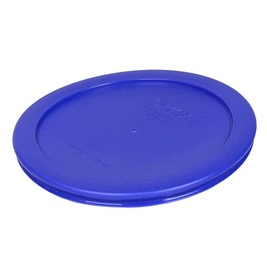 Pyrex 7201-PC Round 4 Cup Cadet Blue Plastic Storage Lid, Made in USA - Image 2