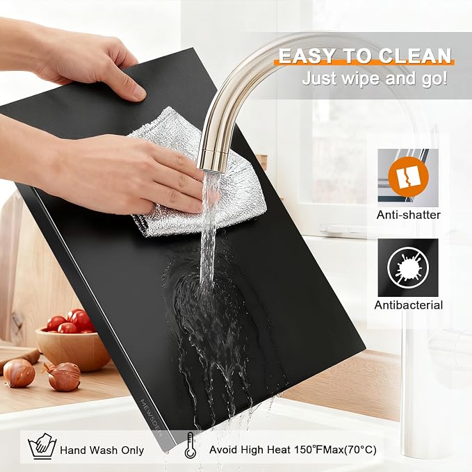 Black Cutting Boards for Kitchen, Acrylic Cutting Board - Image 3