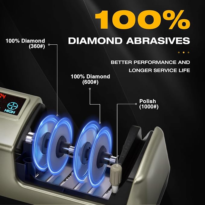 Light Blonde 5 in 1 Electric Knife Sharpener - Image 3