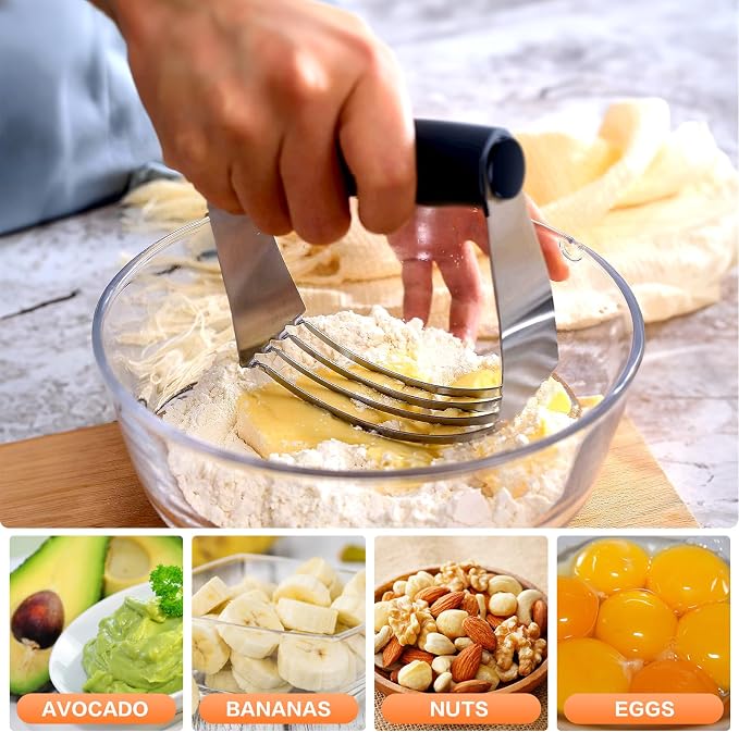 Pastry Cutter, Biscuit Cutter, Dough Scraper, Bread Lame, Stainless Steel - Image 3