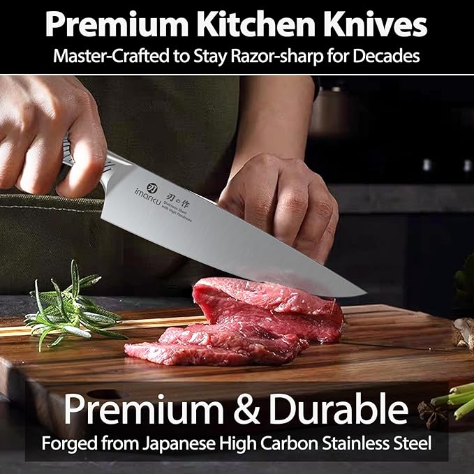 imarku 14-Piece Knife Block Set, Knife Set - Image 2