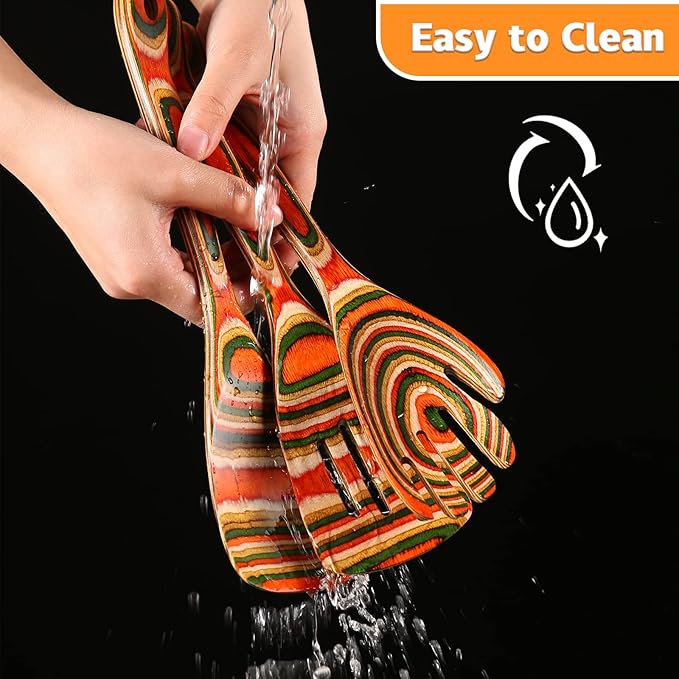 7Pcs Pakkawood Kitchen Utensils Set - Image 5