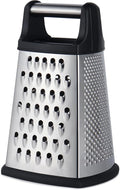 Kaishun Professional Cheese Grater, 4-Sided Stainless Steel Box Grater by Kaishun