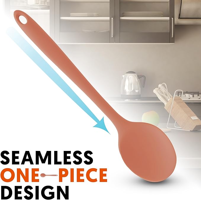 Multi Platinum Silicone Cooking Spoon - Image 4