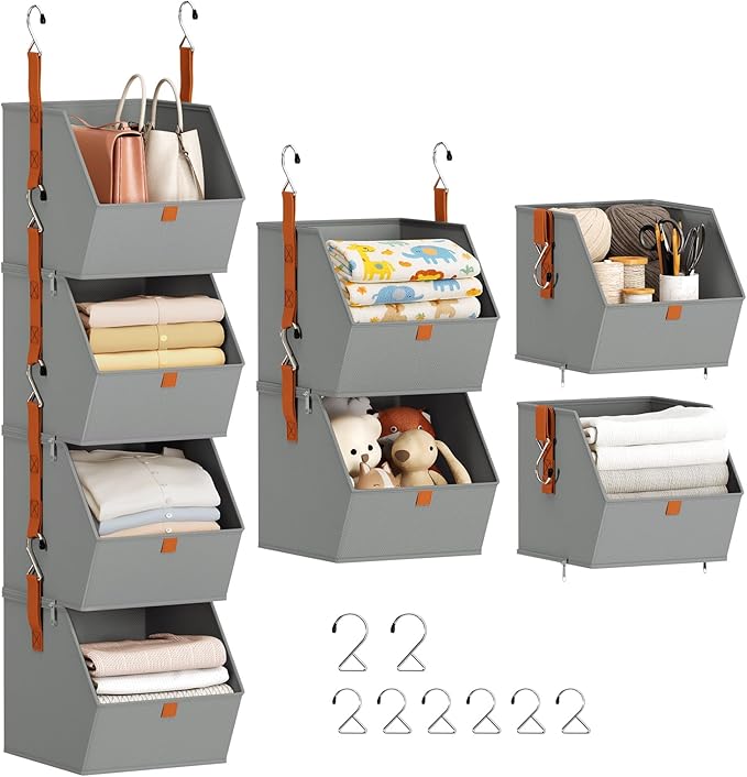Homsorout Hanging Closet Organizer 4 Tier by Homsorout
