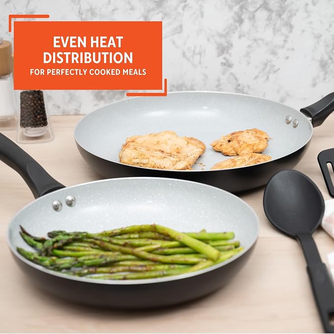 IMUSA Nonstick Ceramic Cookware Set 4-Piece 8in/10in, - Image 4