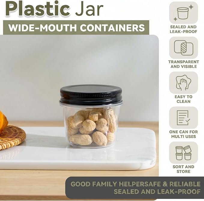 novelinks 4 oz Small Plastic Jars - Image 3