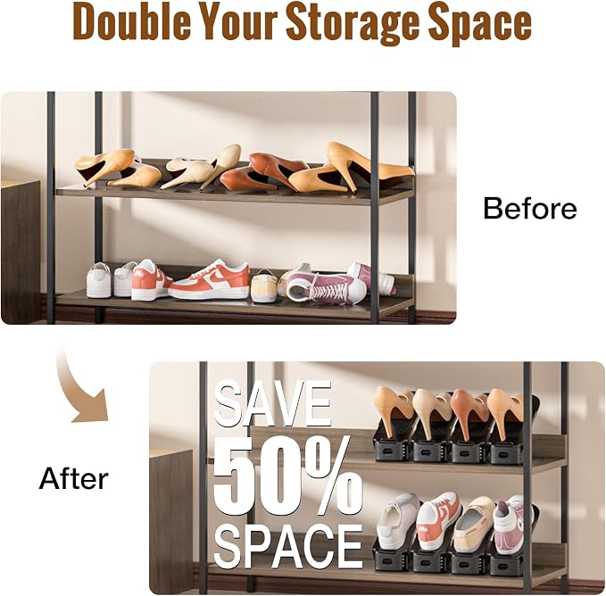 Neprock Shoe Slots Organizer, Shoe Storage Organizer Shoe Rack - Image 5