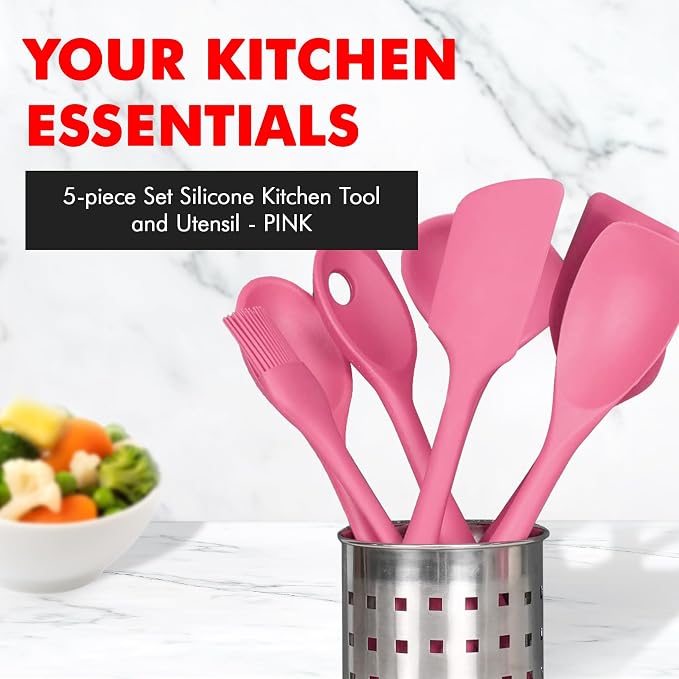 Chef Craft - Premium Silicone Kitchen Tools and Utensils Set, Non-Scratch - Image 2
