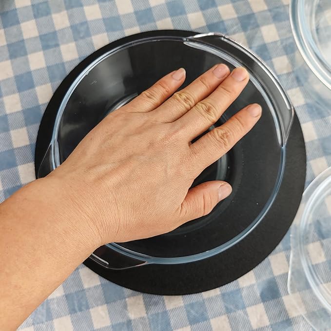 Casserole Baking Dish with 2 pcs, 1 QT large, Round with Handle and Lid - Image 8