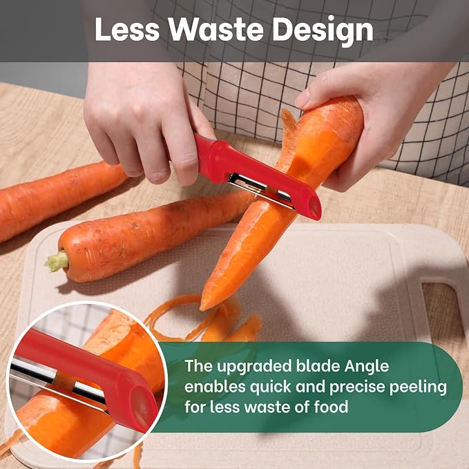 Beneno Swivel Vegetable Peeler, Razor-Sharp Smooth Peeling Potato Peelers - Image 5