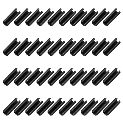MECCANIXITY 120Pcs Slotted Split Roll Pins 7/50 Inch Dia. 2/5 Inch Length 65Mn by MECCANIXITY
