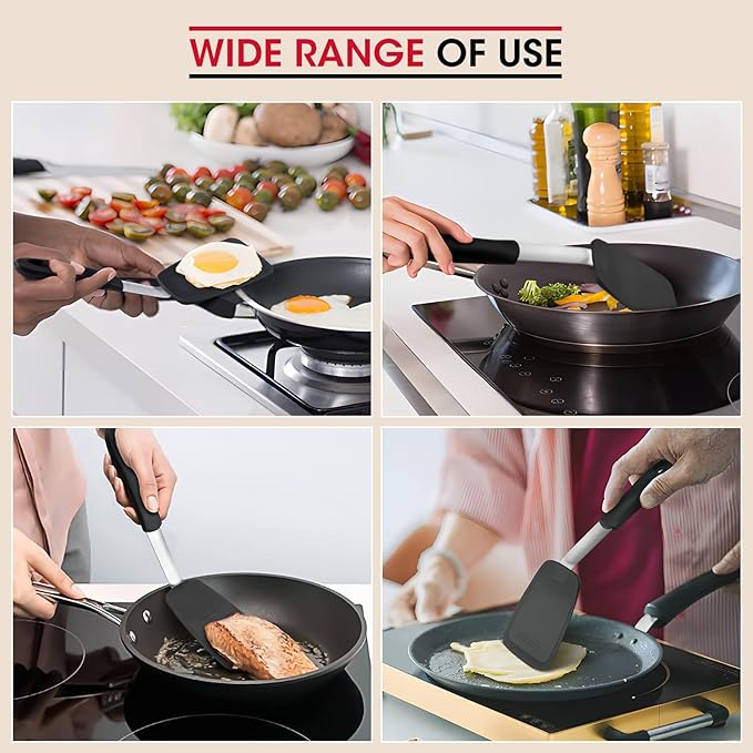 Unicook Flexible Silicone Spatula, 600F Heat Resistant, Crepes and More - Image 6