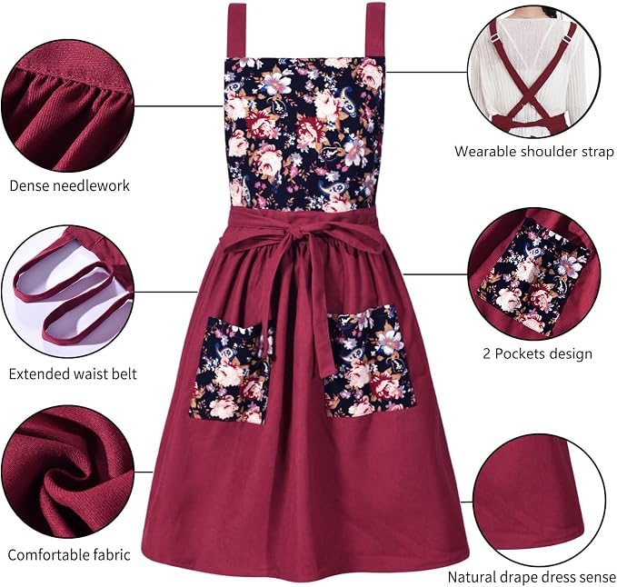 Pinknoke Vintage Pinafore Apron Dress - Image 6