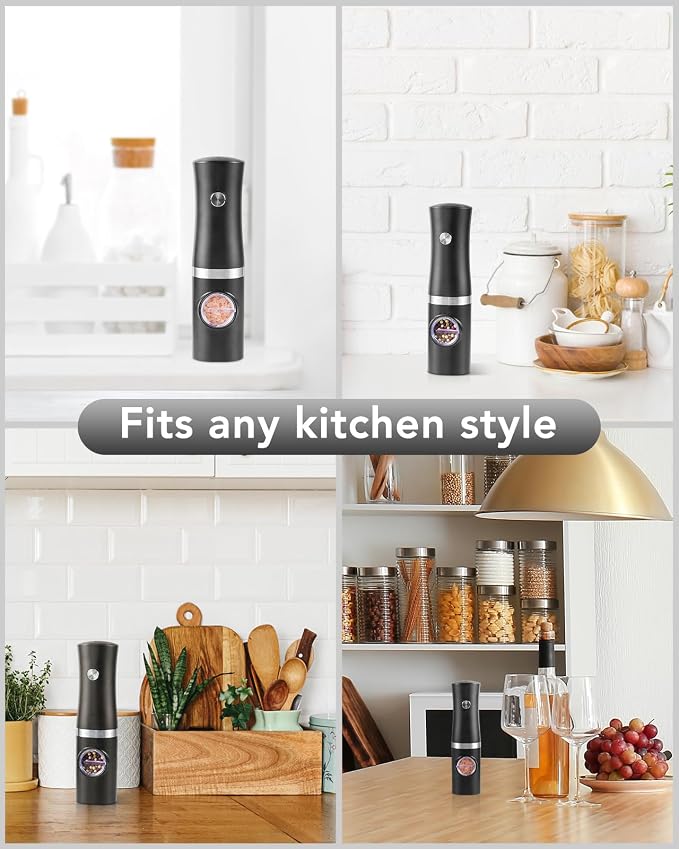 FORLIM Rechargeable Electric Salt and Pepper Grinder Set - Image 7