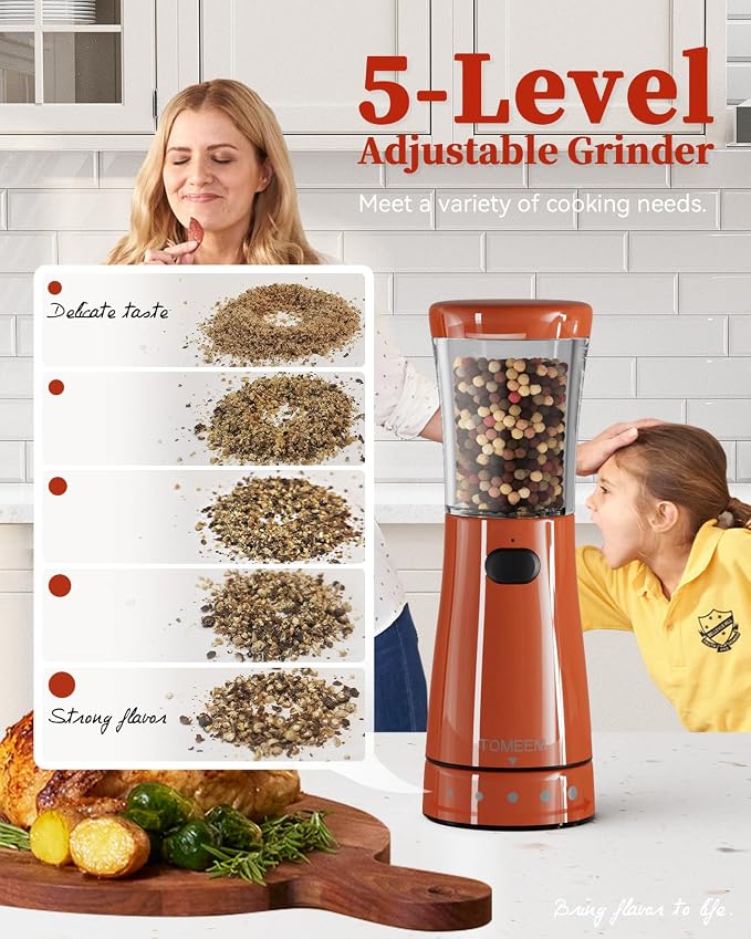 Electric Salt and Pepper Grinder Set - Image 2