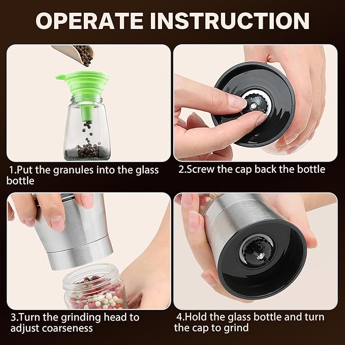 Manual Salt or Pepper Grinder for Professional Chef, Best Spice Mill - Image 3