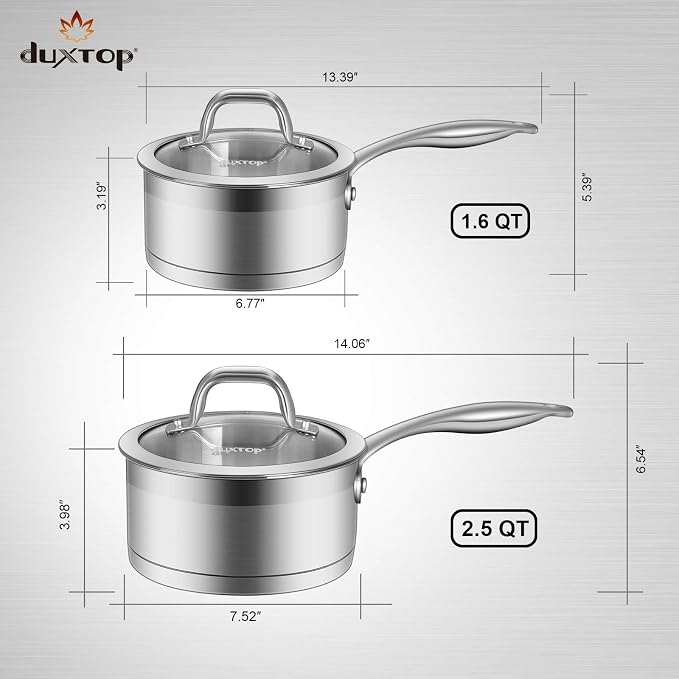 Duxtop Professional Stainless Steel Sauce Pan - Image 5