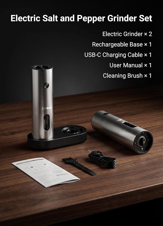 Electric Salt and Pepper Grinder Set - Image 7