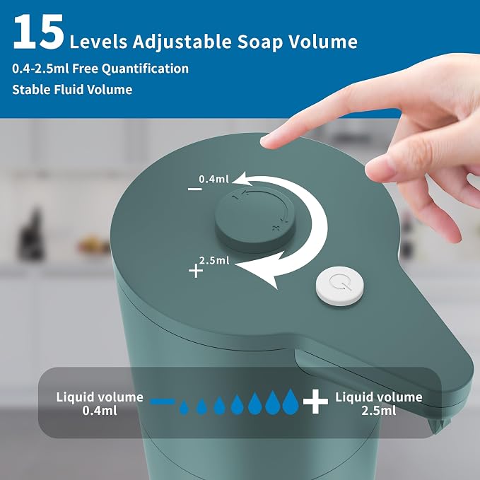 Aunmaon Automatic Soap Dispenser Touchless, Kitchen & Bathroom, Hands-Free - Image 2