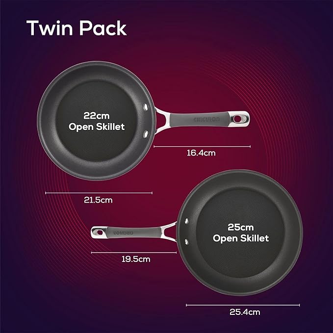Circulon 83905 Radiance Nonstick Frying pan set / Skillet Set - Image 9