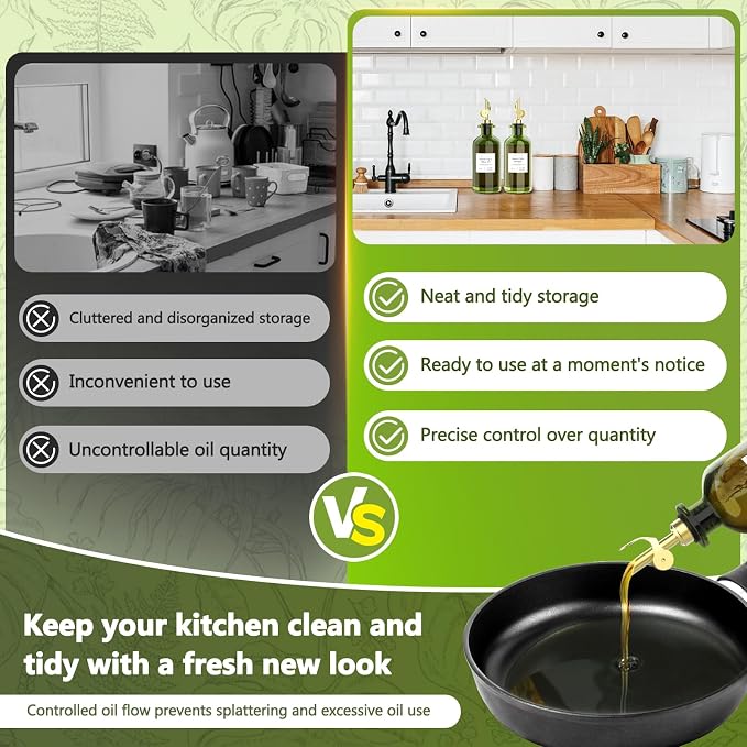 COOLMI Oil Dispenser for Kitchen - 12oz/350ml - Image 5