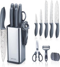 RAXCO 10-Piece Kitchen Knife Set | Stainless Steel Holder | Compact Design by RAXCO