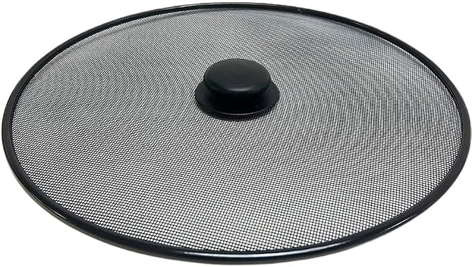 Amosfun Stainless Steel Mesh Splatter Guard Pan Lid Splatter Screen Cover by Amosfun